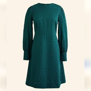 J.Crew: Shift Dress In Jacquard Floral Dot Size 2